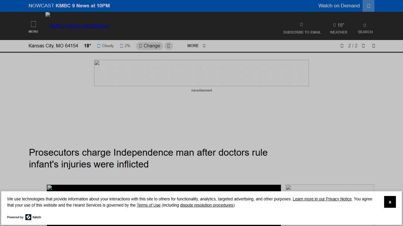 Independence man charged in infant abuse case